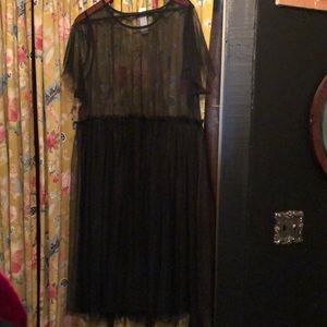 Sheer Black Dress Sz 4X